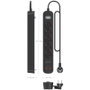 Aisens Regleta de Enchufes con 5 Tomas y Cargador USB 20W Negro
